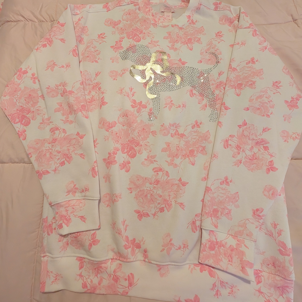 PINK Victoria's Secret Floral Print Top - Picture 2 of 5